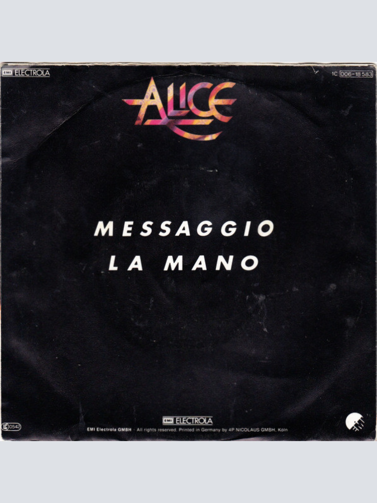 Vinyl / Alice (4) - Messaggio