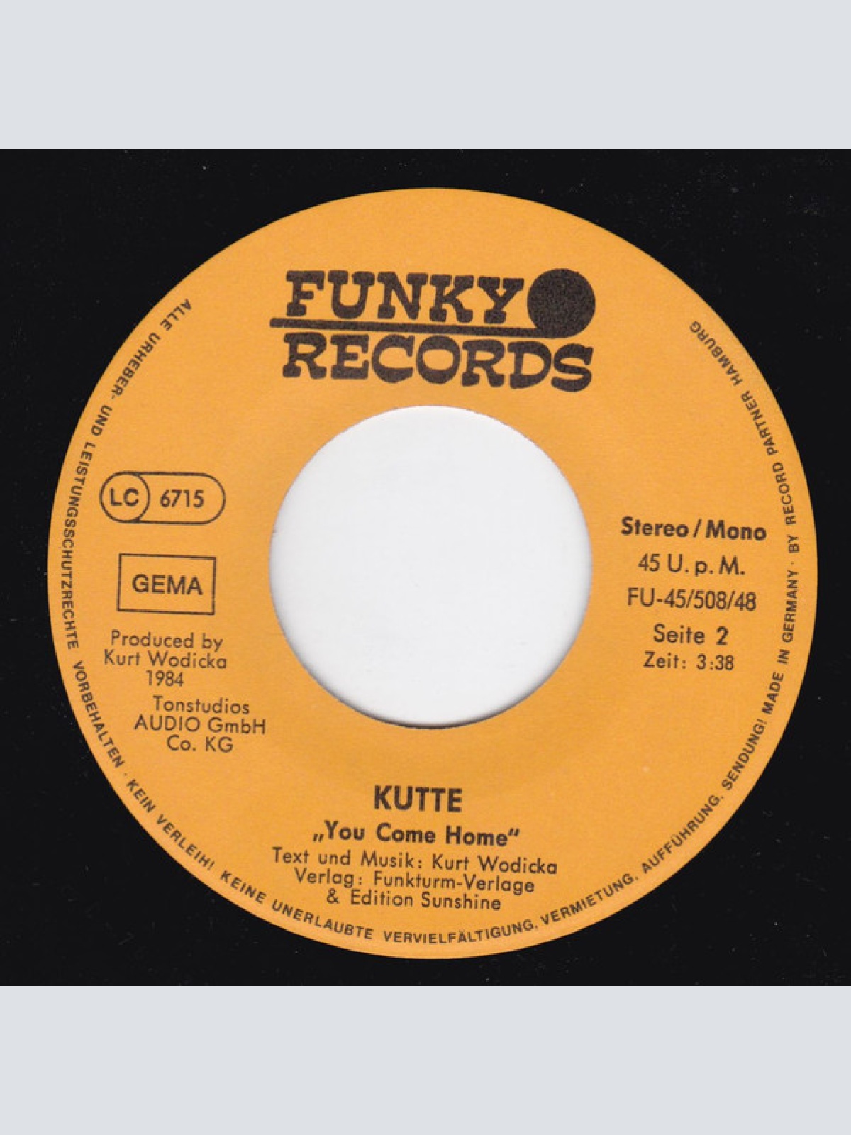 Vinyl / Kutte (2) - You Go Through A Lane