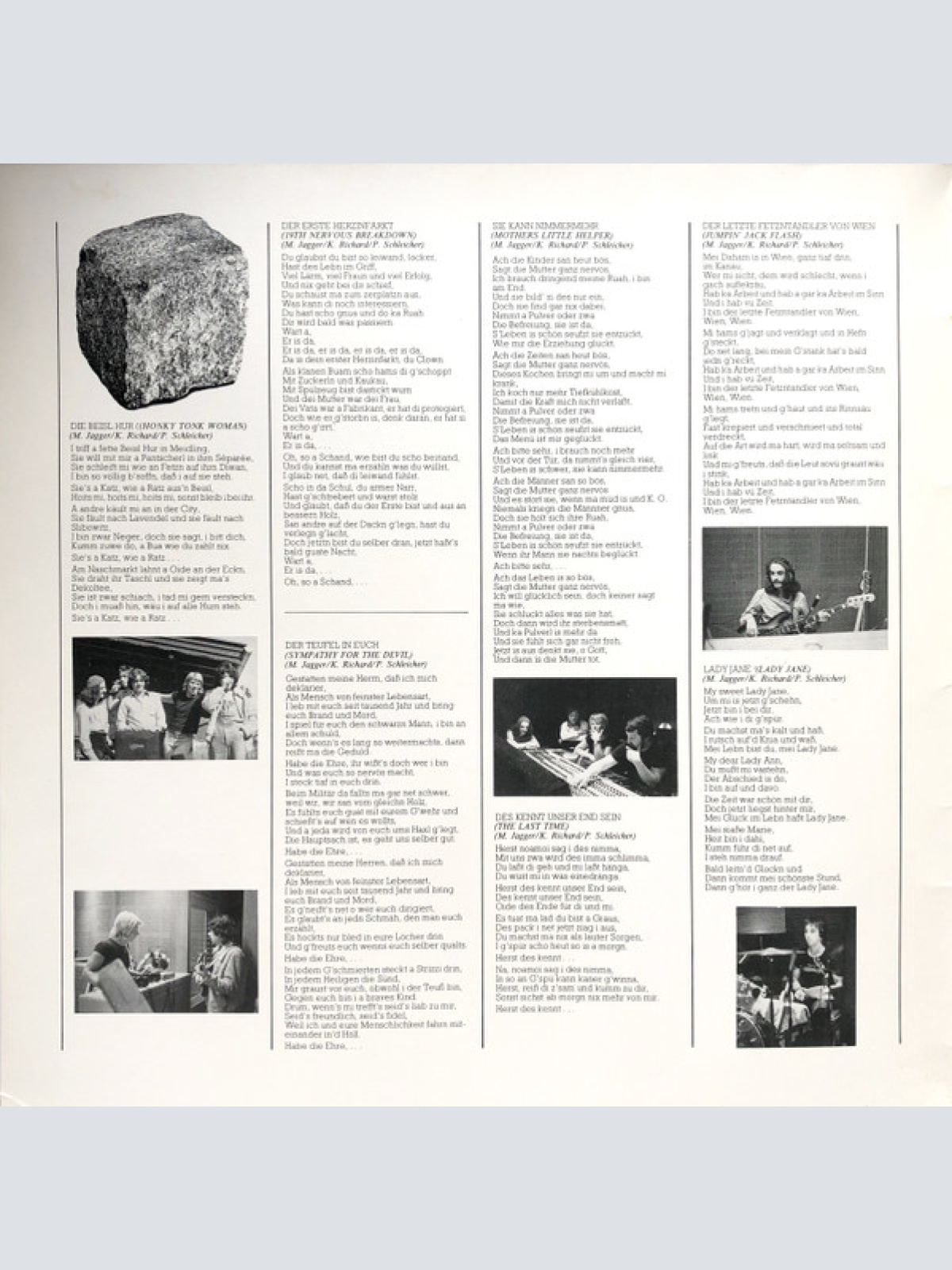 Vinyl / Peter Schleicher - Hart Auf Hart - Peter Schleicher Singt Rolling Stones