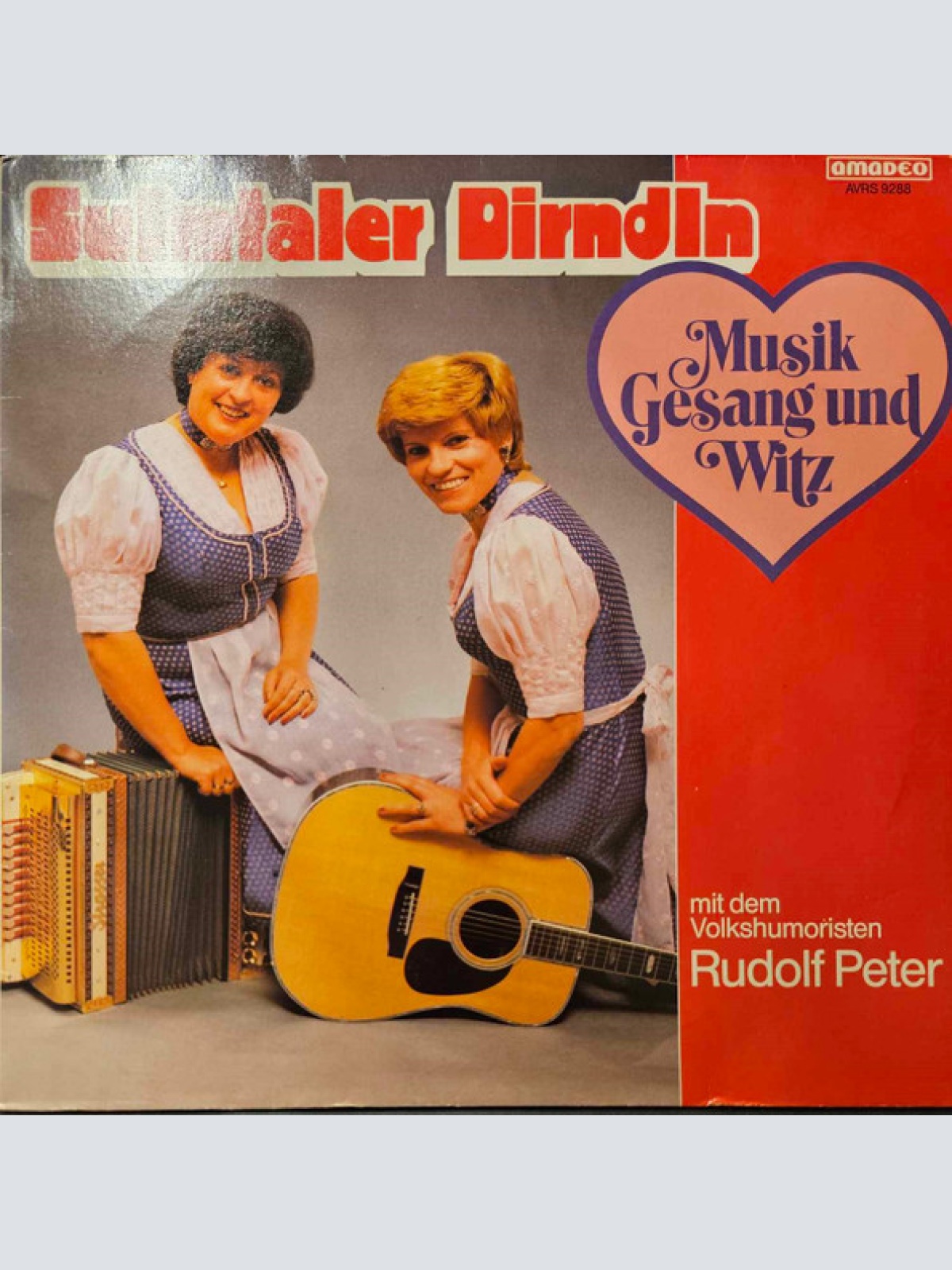 Vinyl / Sulmtaler Dirndln Mit Dem Volkshumoristen Rudolf Peter - Musik Gesang Und Witz