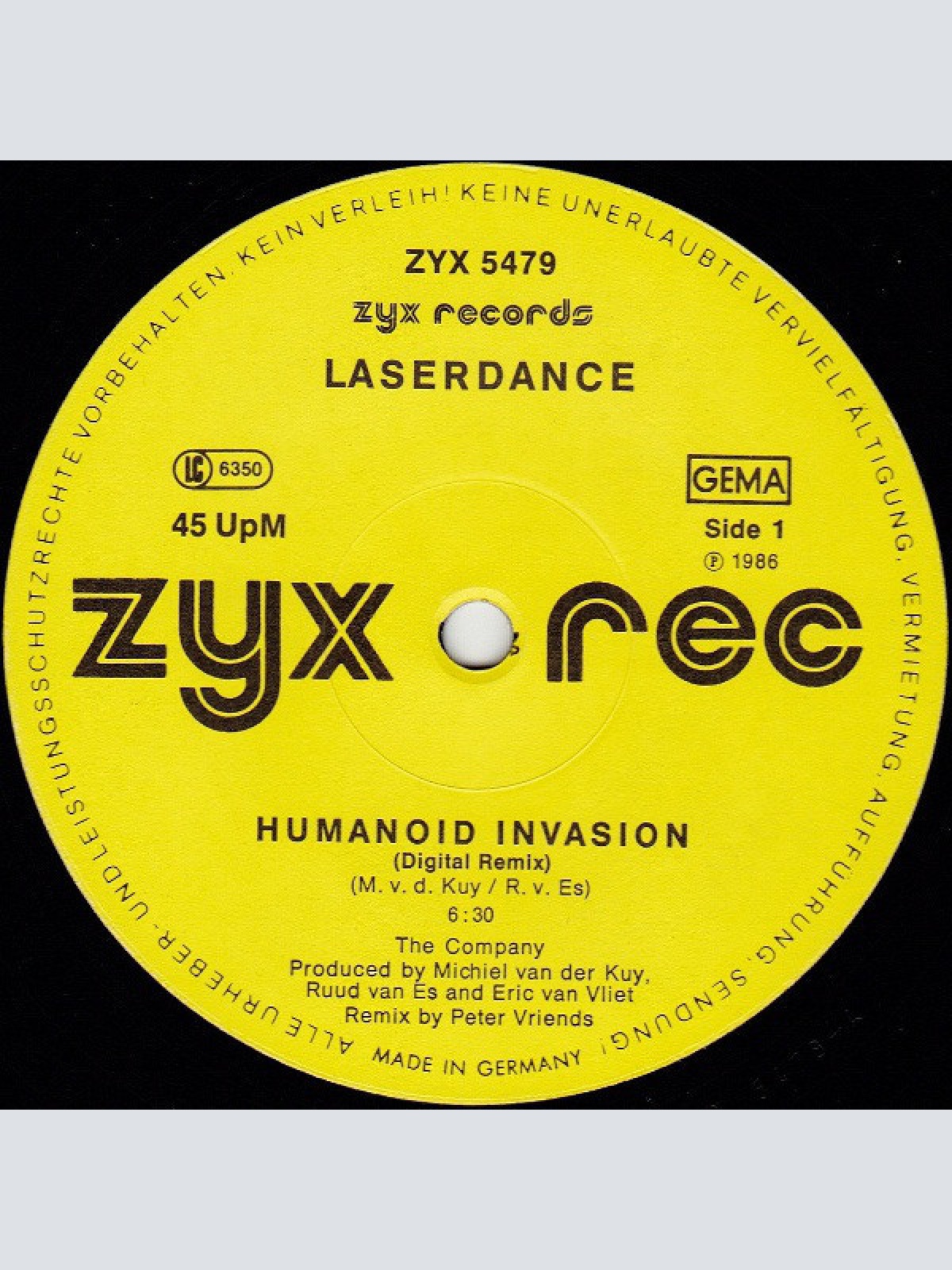 Vinyl / Laserdance - Humanoid Invasion (Digital Remix)