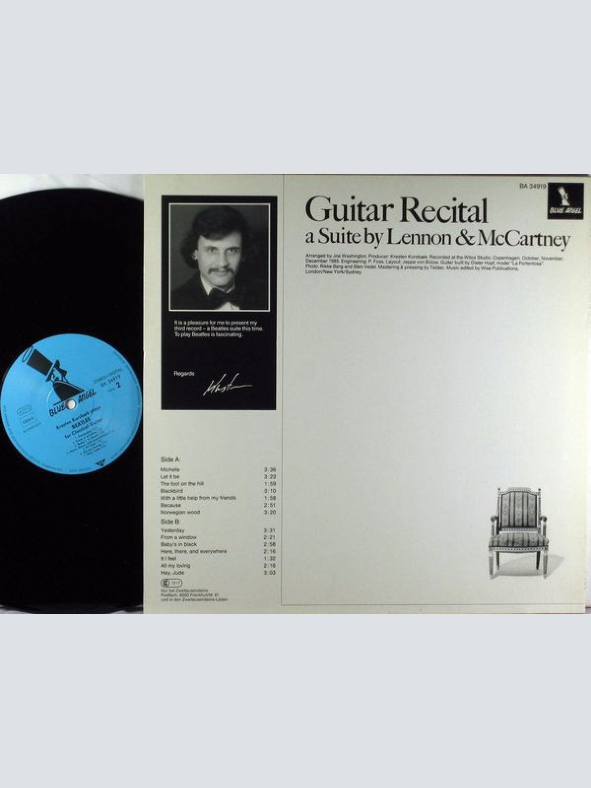 Vinyl / Kresten Korsbæk - Kresten Korsbæk Plays Beatles For Classical Guitar