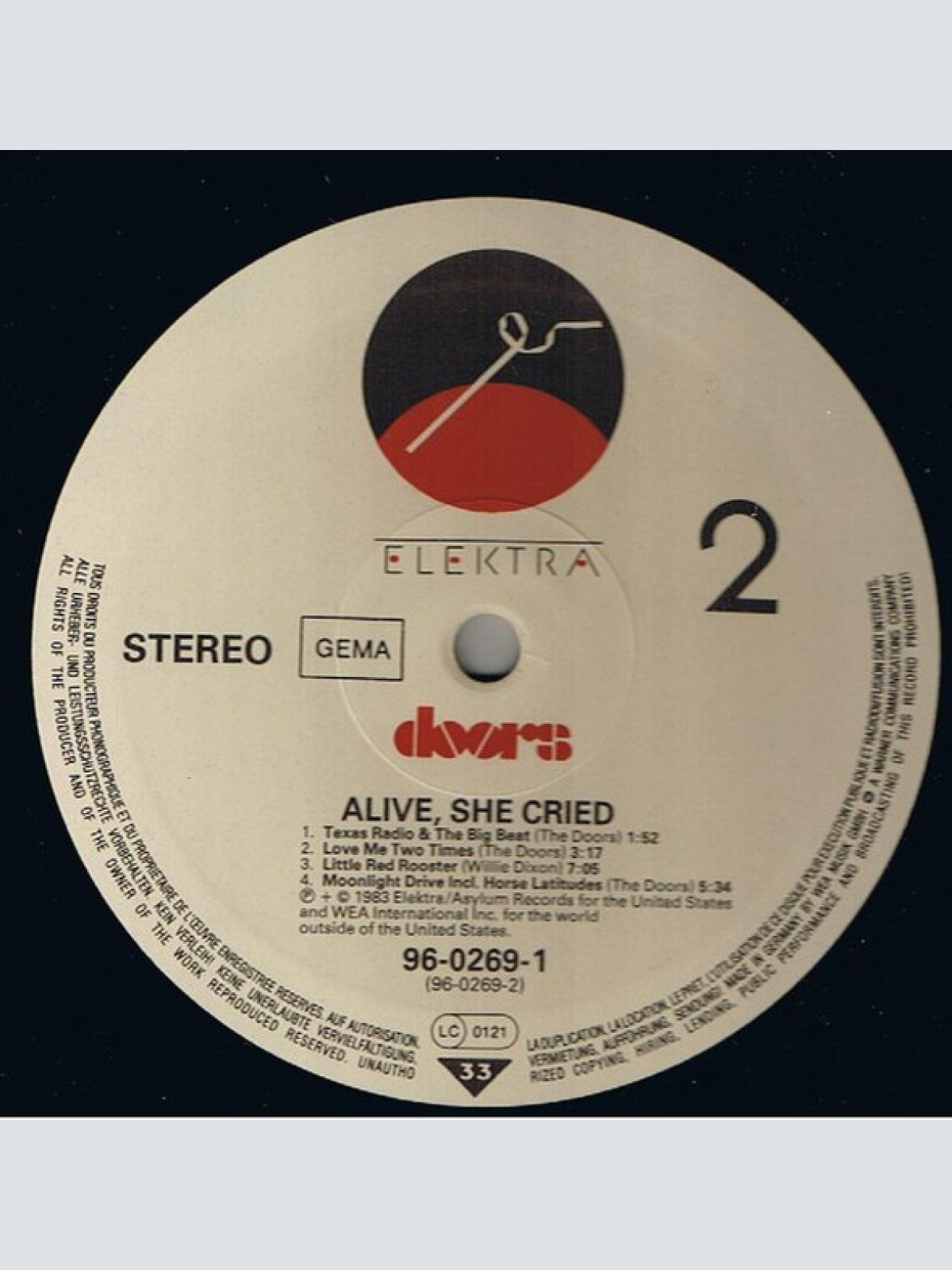 Vinyl / Doors* - Alive, She Cried