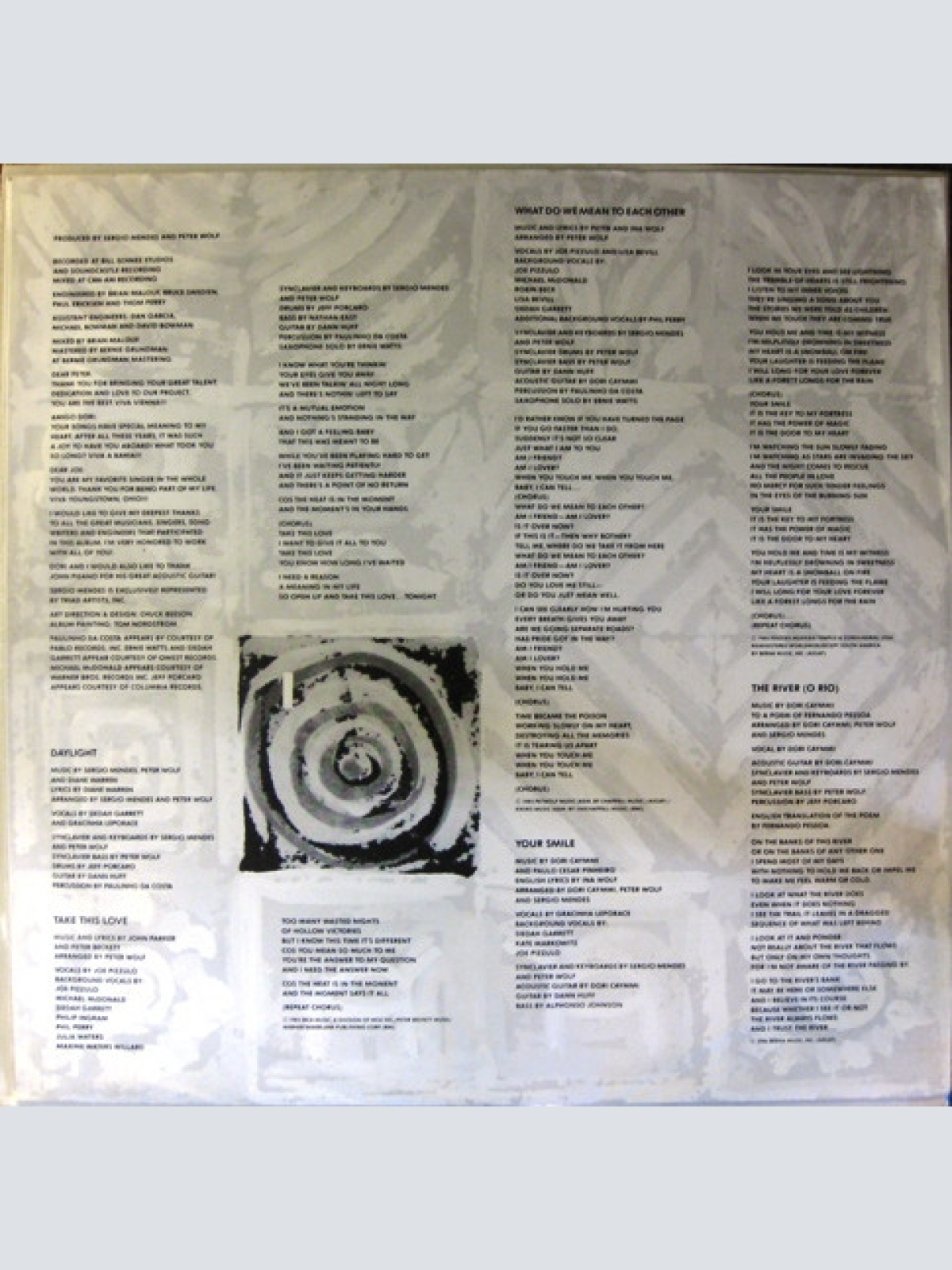 Vinyl / Sergio Mendes* - Brasil 86