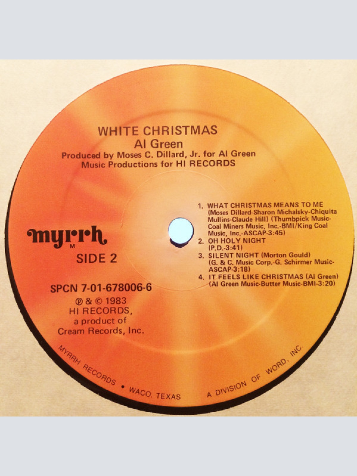 Vinyl / Al Green - White Christmas