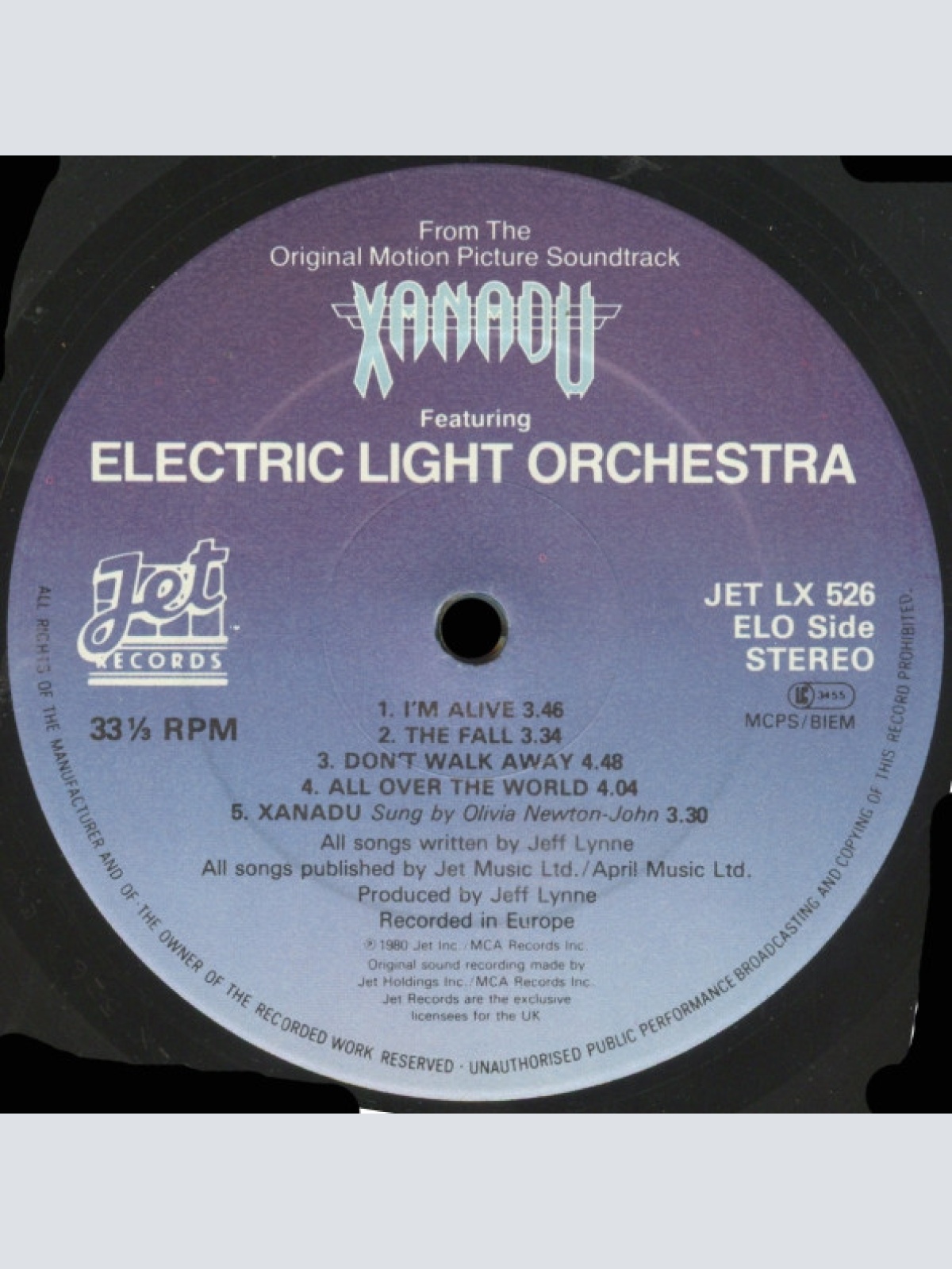 Vinyl / Electric Light Orchestra / Olivia Newton-John - Xanadu (From The Original Motion Picture Soundtrack)