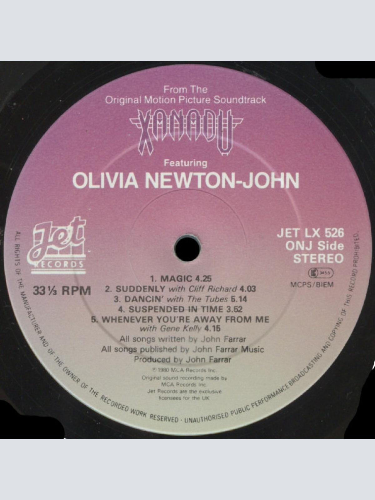 Vinyl / Electric Light Orchestra / Olivia Newton-John - Xanadu (From The Original Motion Picture Soundtrack)