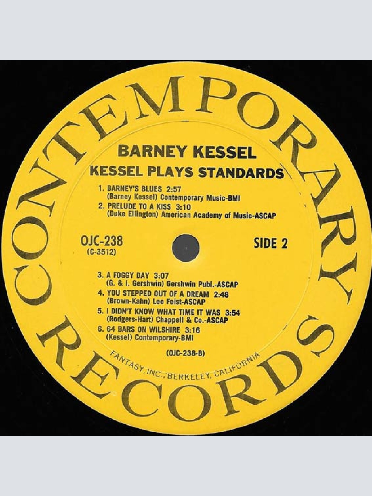 Vinyl / Barney Kessel - Kessel Plays Standards