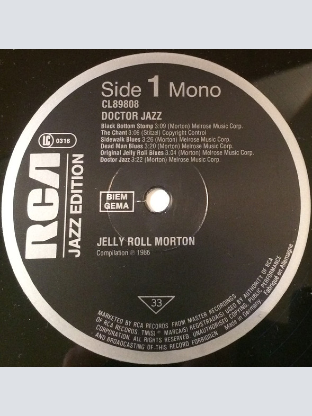 Vinyl / Jelly Roll Morton - Doctor Jazz