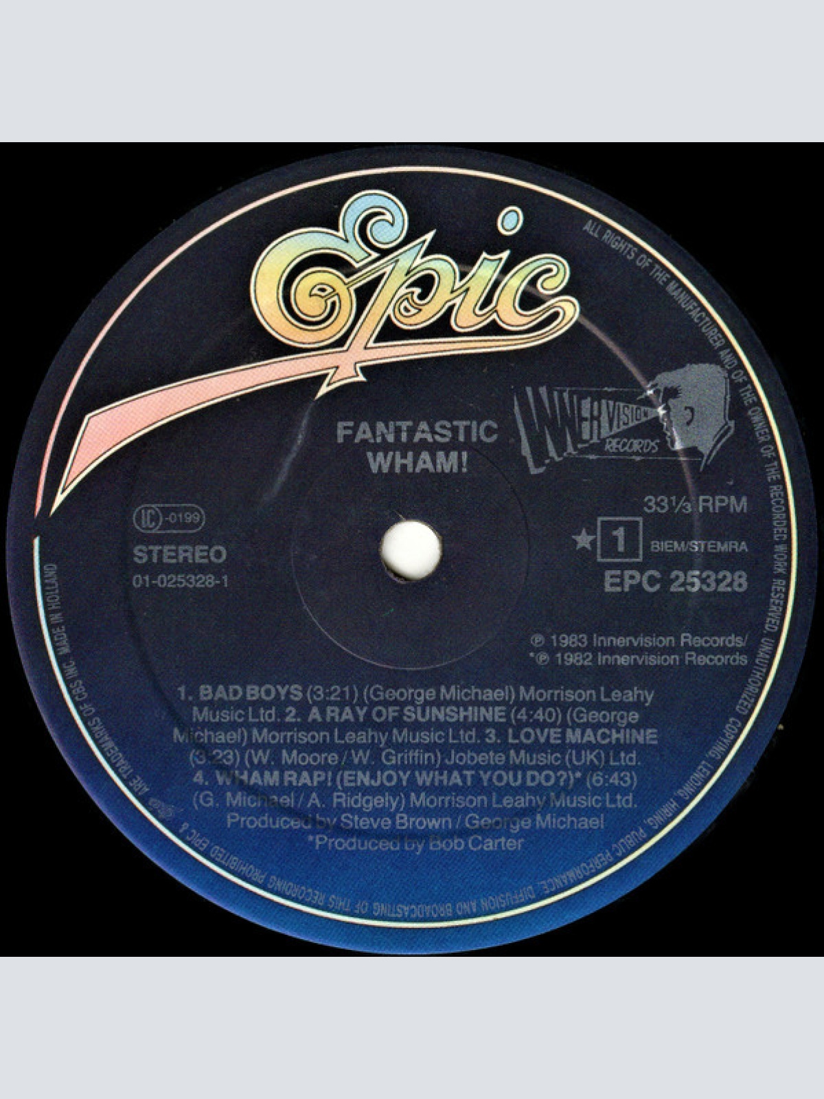 Vinyl / Wham! - Fantastic