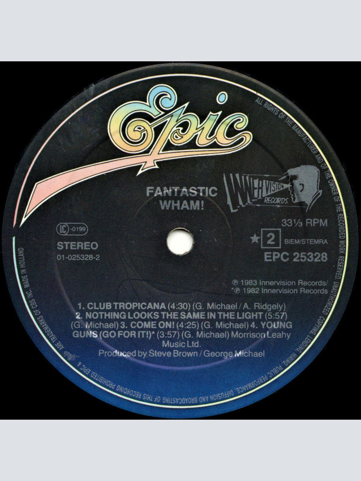 Vinyl / Wham! - Fantastic