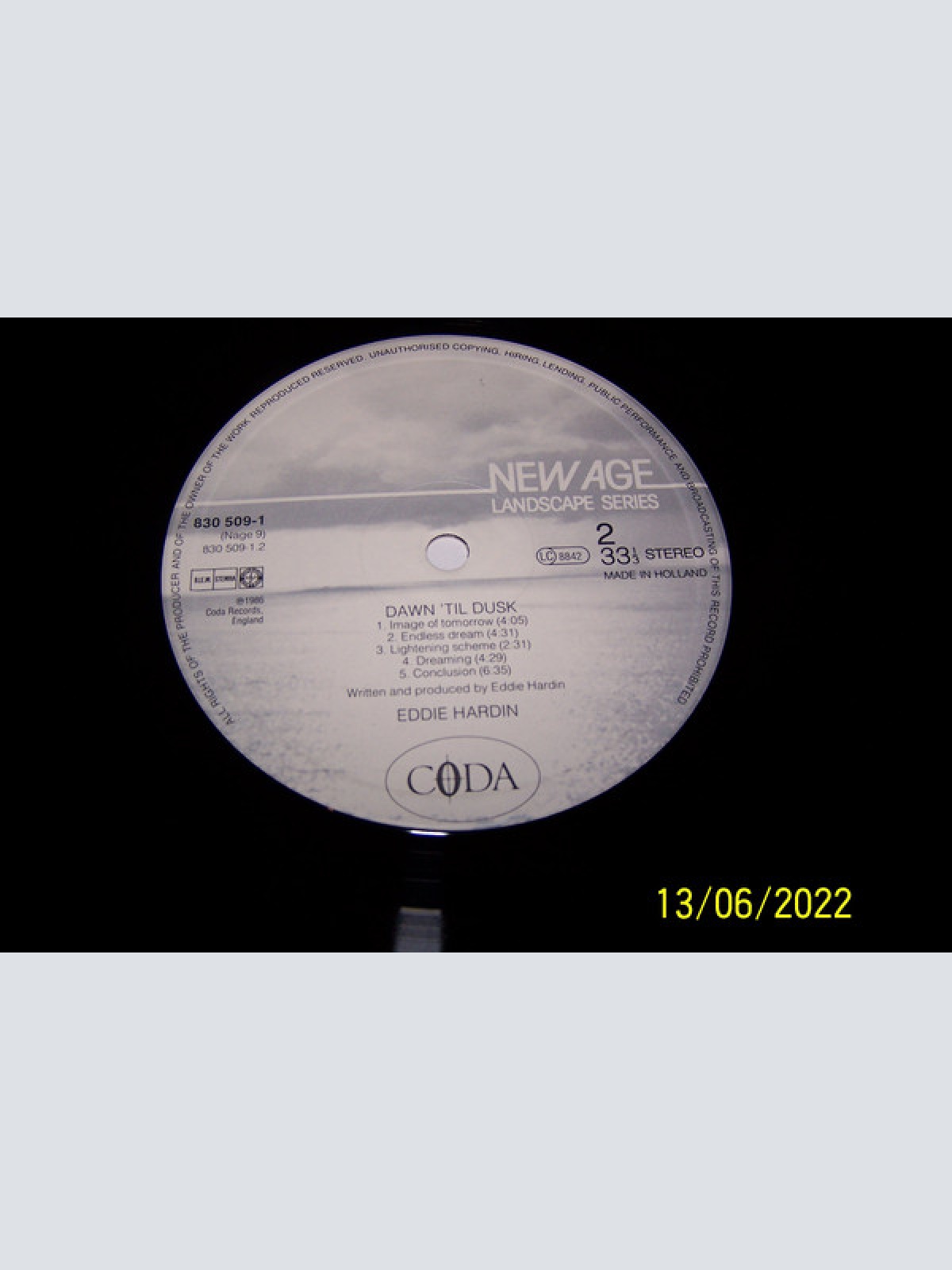 Vinyl / Eddie Hardin - Dawn 'Til Dusk