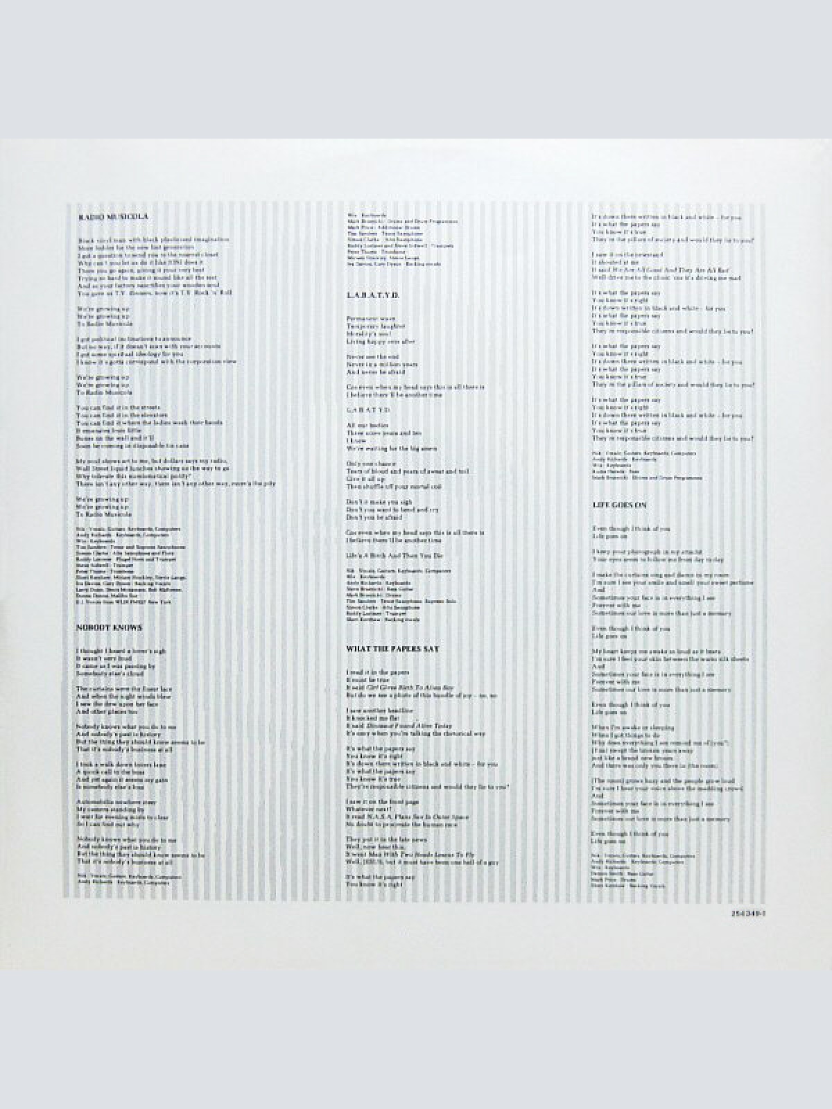 Vinyl / Nik Kershaw - Radio Musicola