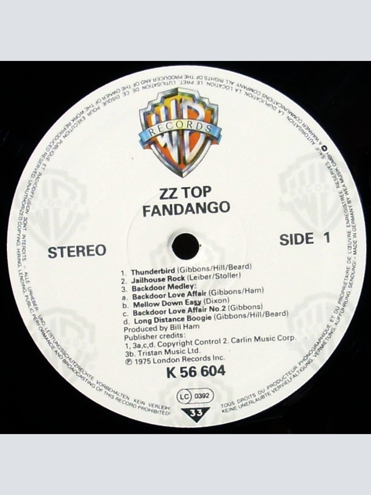 Vinyl / ZZ Top - Fandango!
