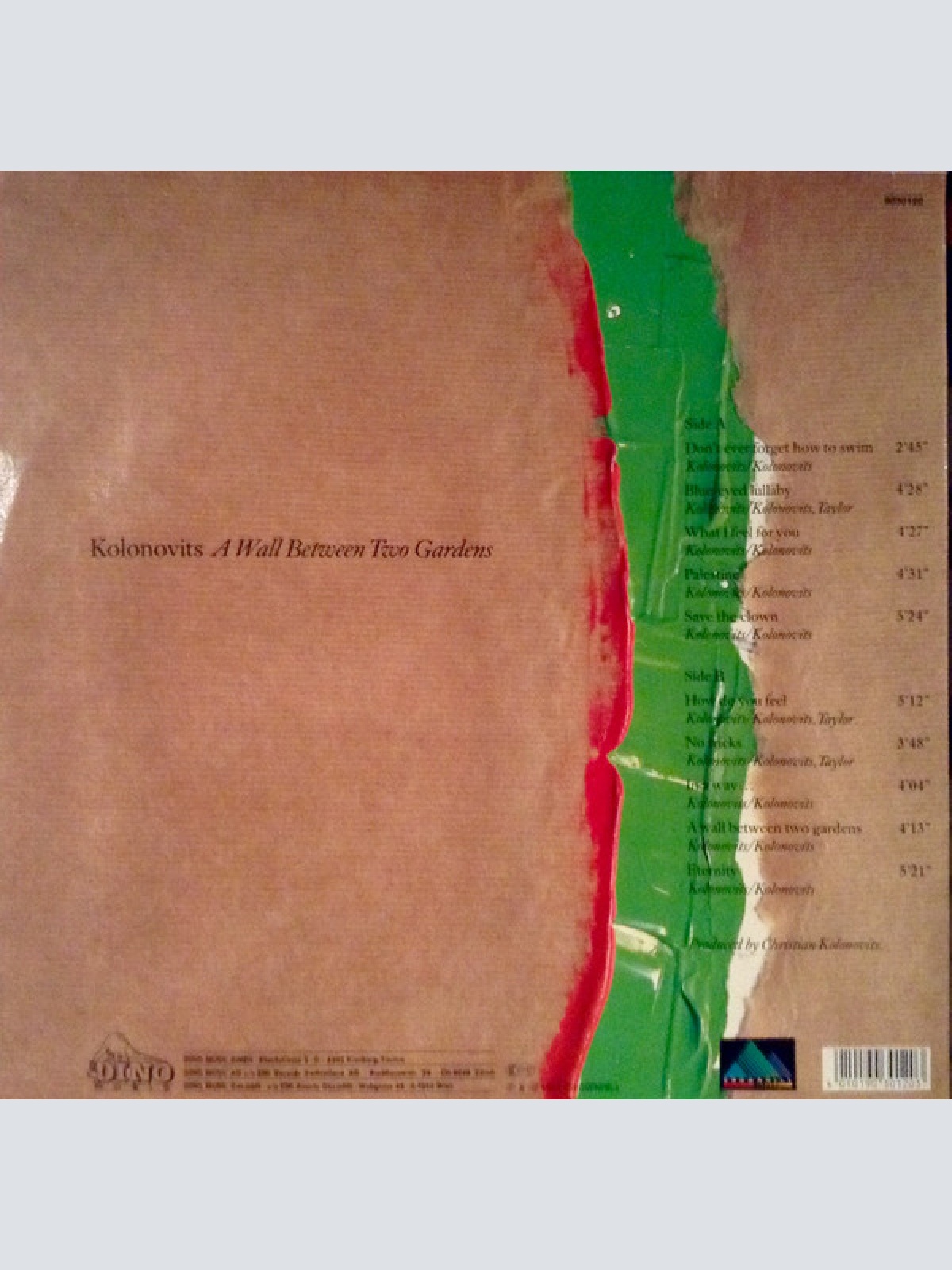 Vinyl / Kolonovits* - A Wall Between Two Gardens