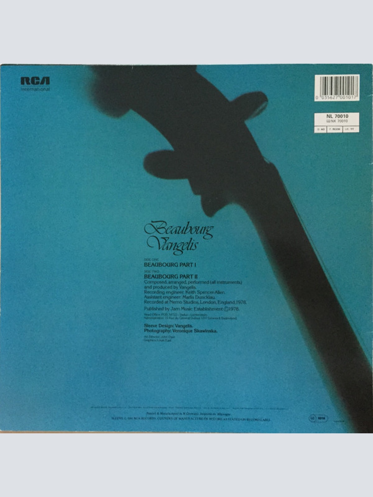 Vinyl / Vangelis - Beaubourg