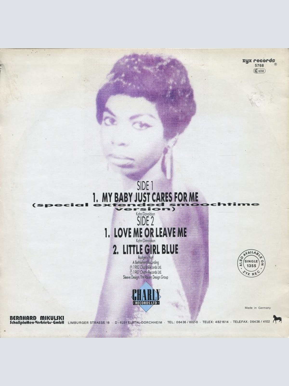 Vinyl / Nina Simone - My Baby Just Cares For Me