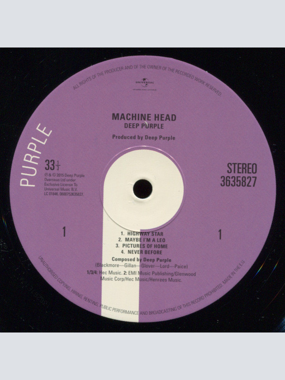 Vinyl / Deep Purple - Machine Head