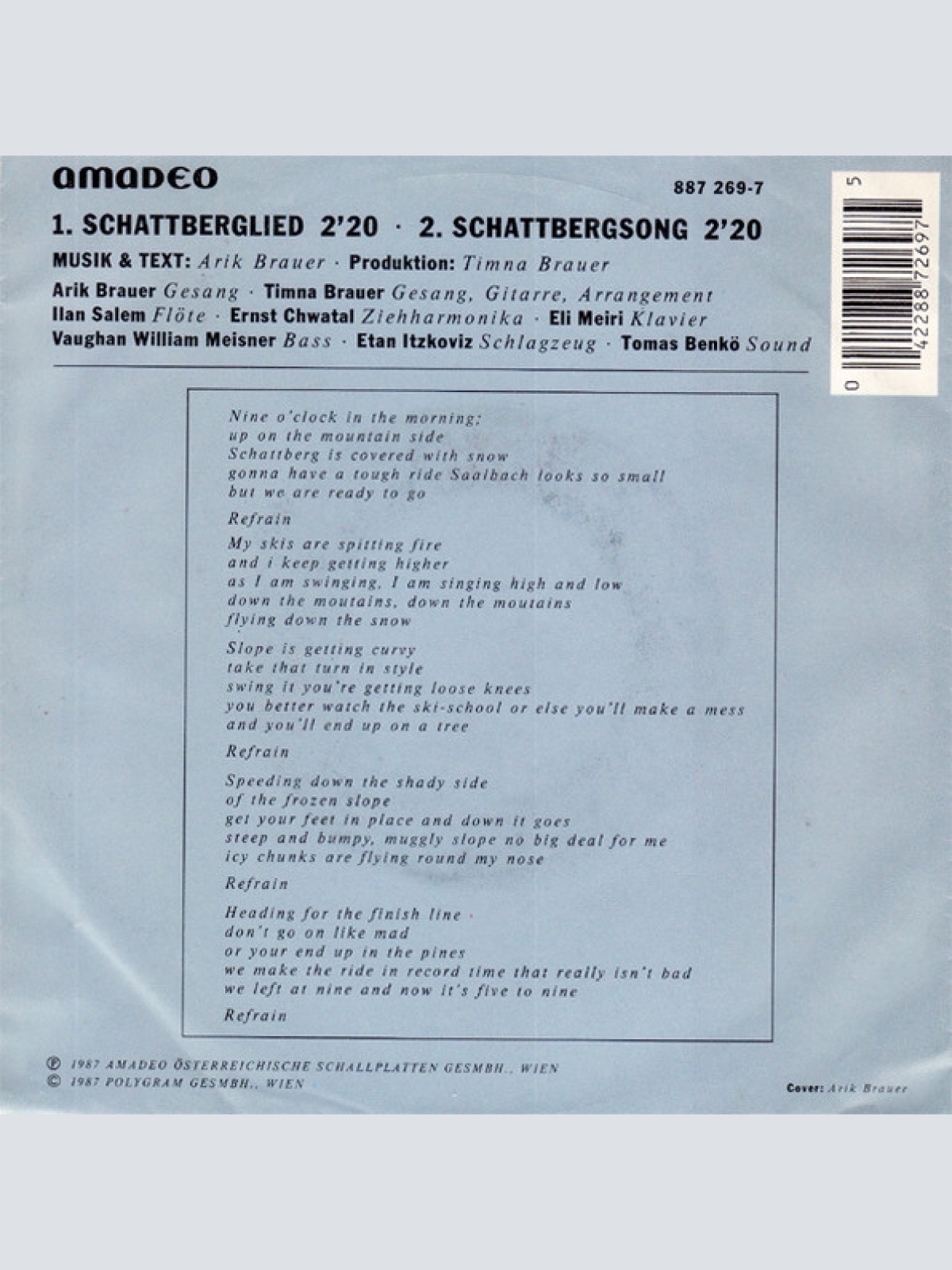 Vinyl / Arik Brauer - Schattberglied