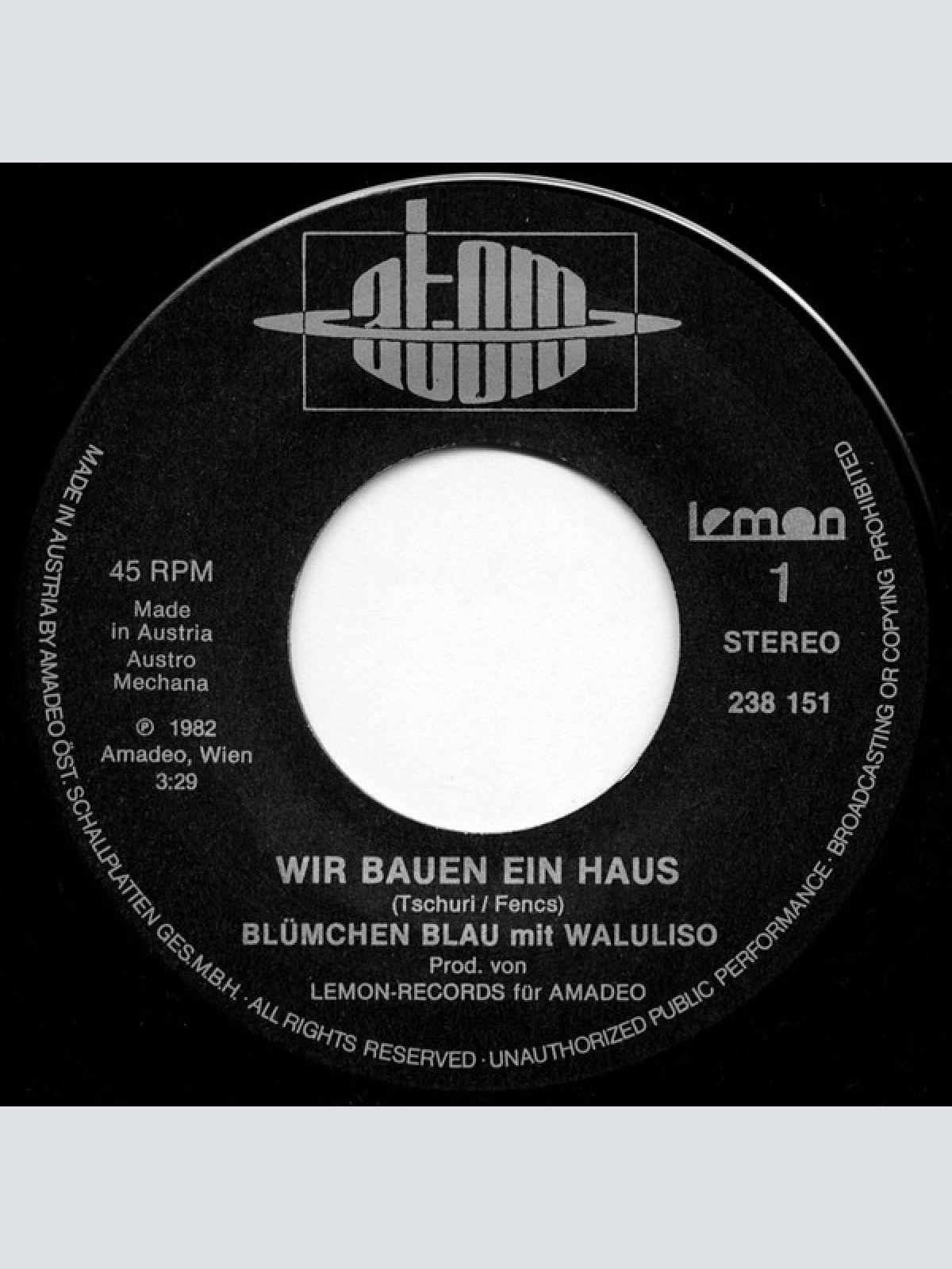 Vinyl / Waluliso Und Blümchen Blau - Wir Bauen Ein Haus (Eine Botschaft An Alle)