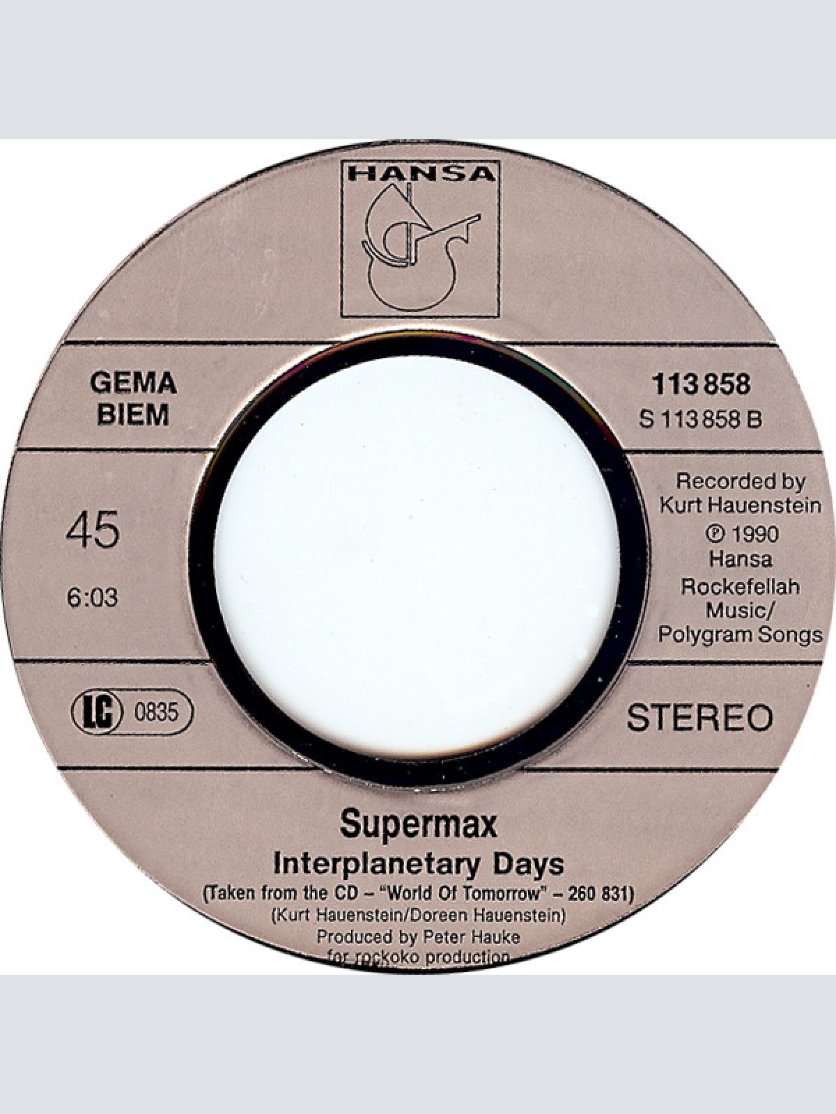 Vinyl / Supermax Featuring José Feliciano - User 71 (Just Be What You Wanna Be)