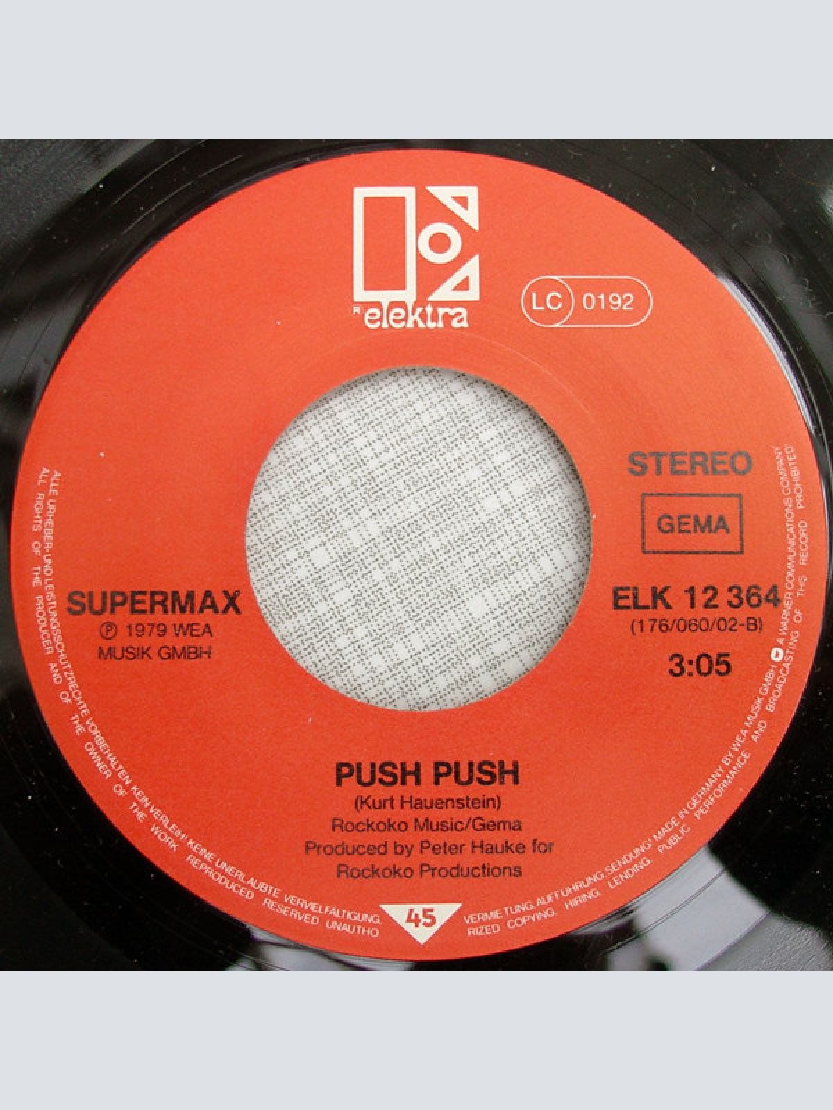 Vinyl / Supermax - It Ain't Easy / Push, Push