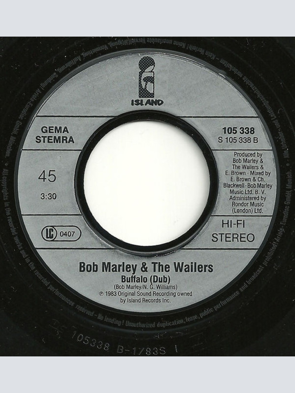 Vinyl / Bob Marley & The Wailers - Buffalo Soldier