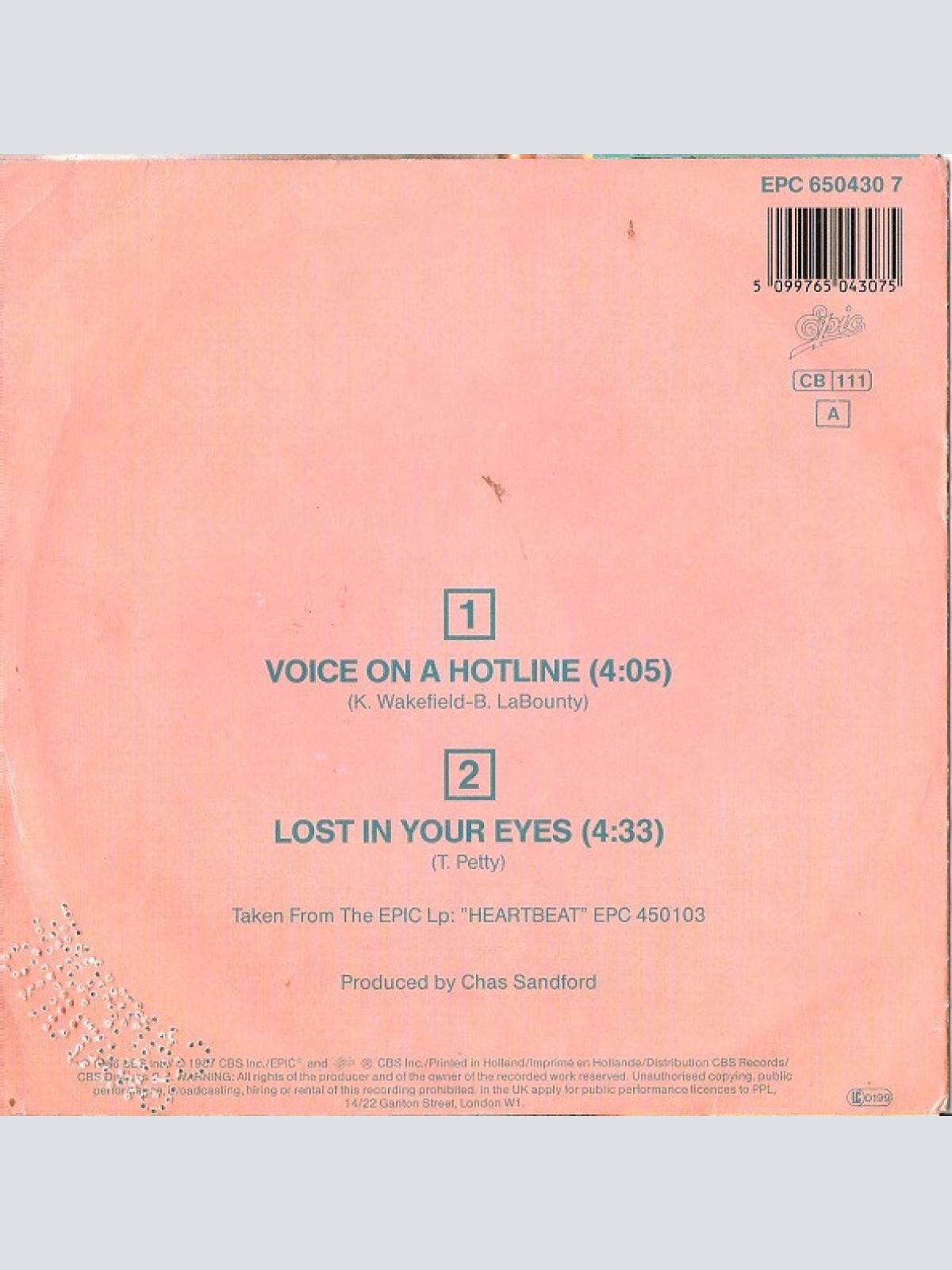 Vinyl / Don Johnson - Voice On A Hotline