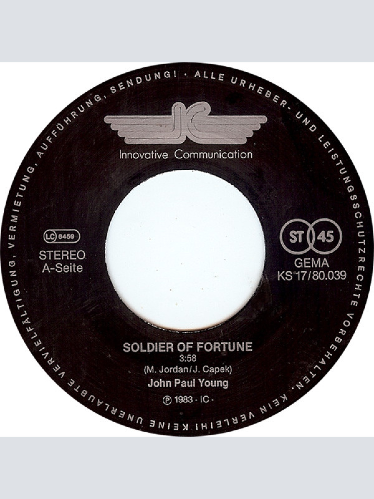 Vinyl / John Paul Young - Soldier Of Fortune