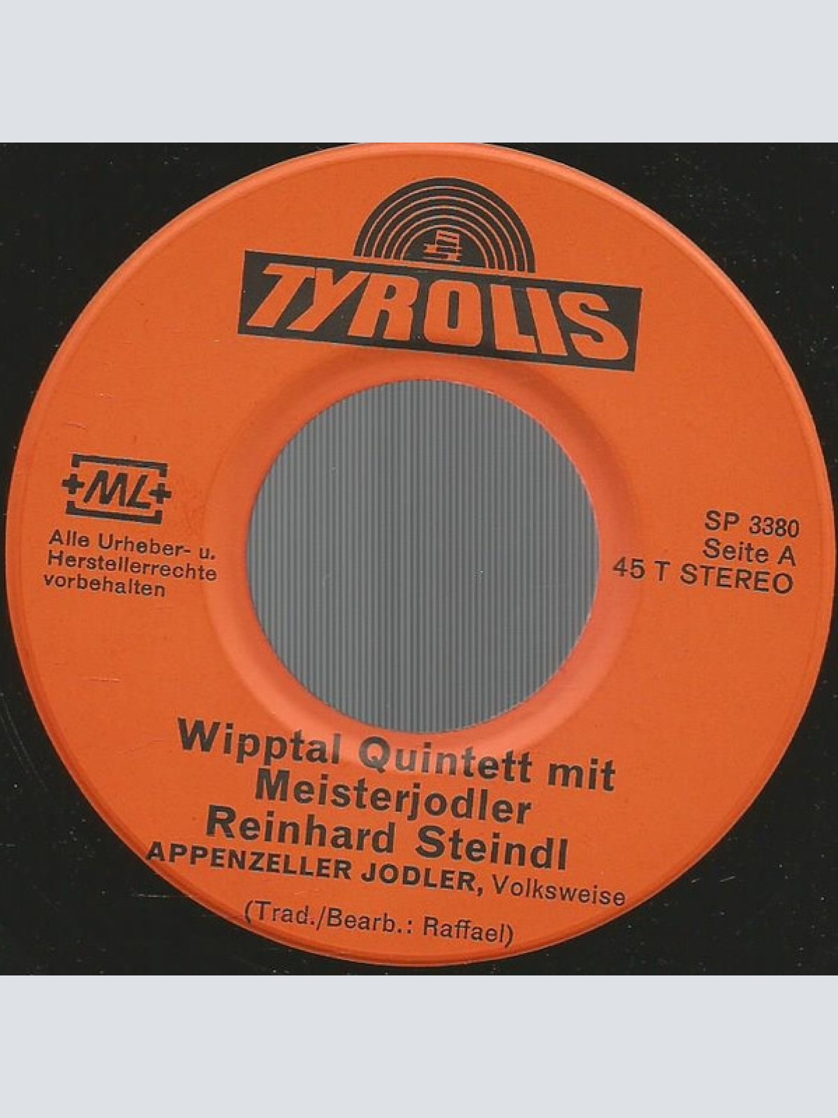 Vinyl / Reinhard Der Kunstjodler* Mit  Wipptal Quintett - Appenzeller Jodler