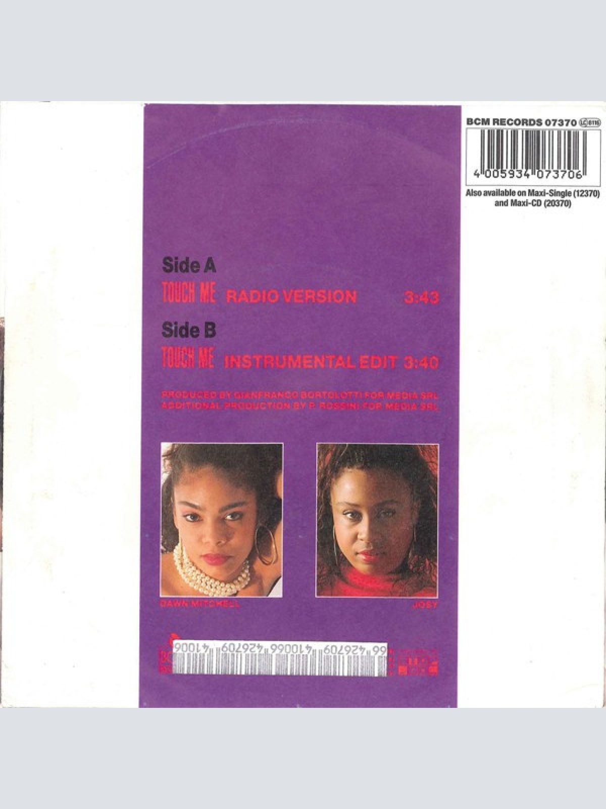 Vinyl / 49ers - Touch Me