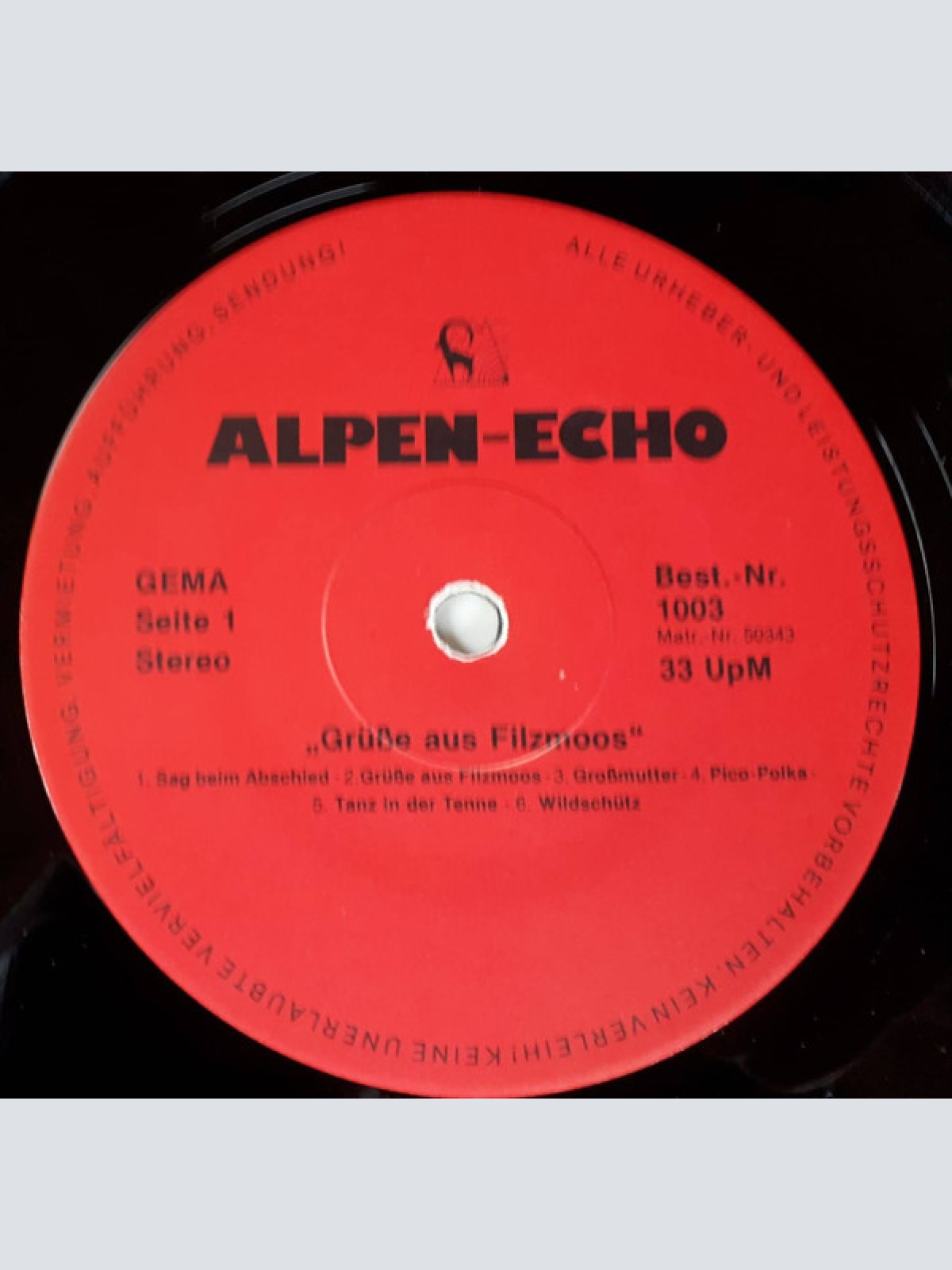 Vinyl / Original Filzmooser Buam - Grüße Aus Filzmoos