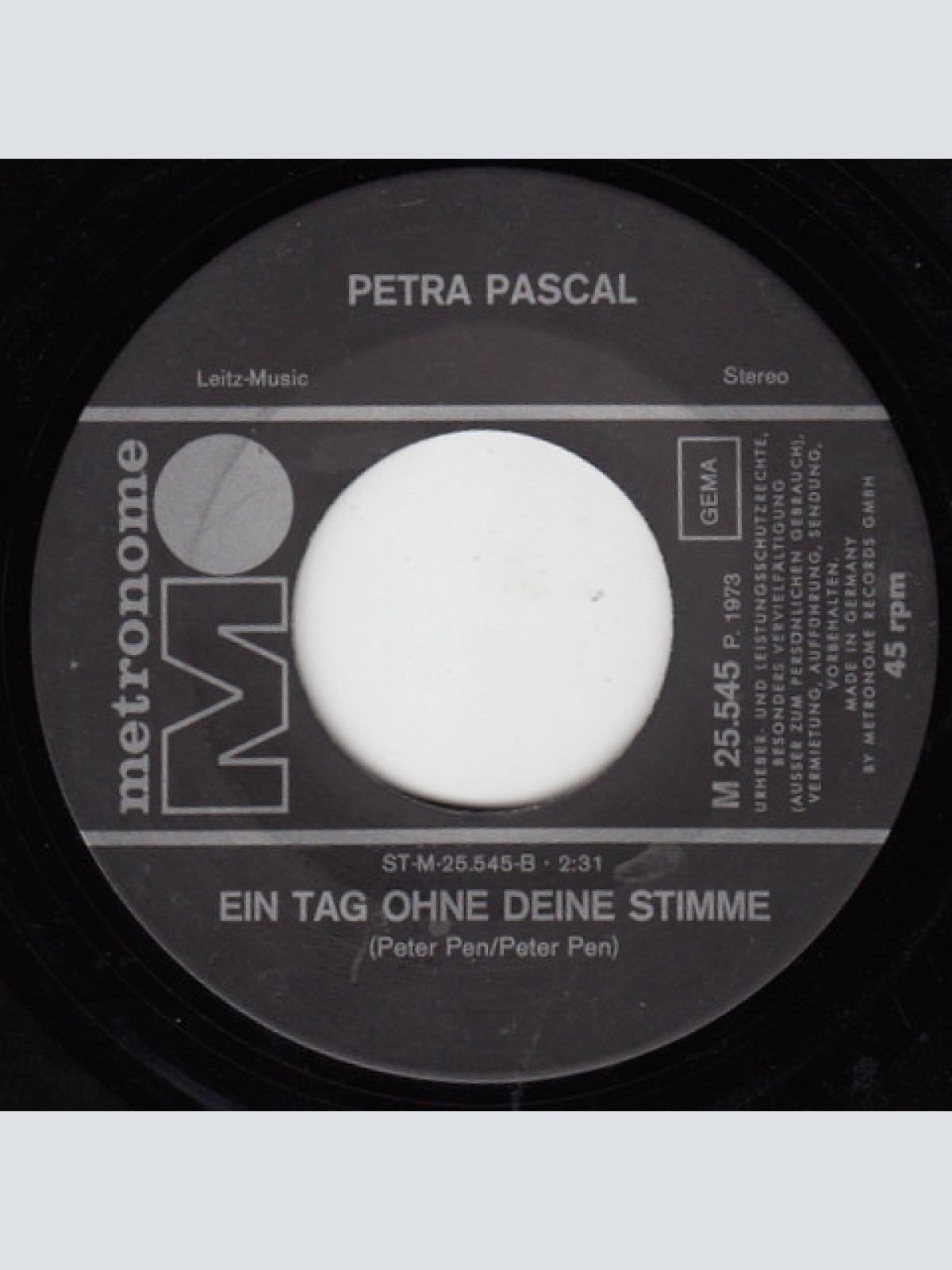 Vinyl / Petra Pascal - Dann Stehst Du Da Und Trinkst Dein Bier