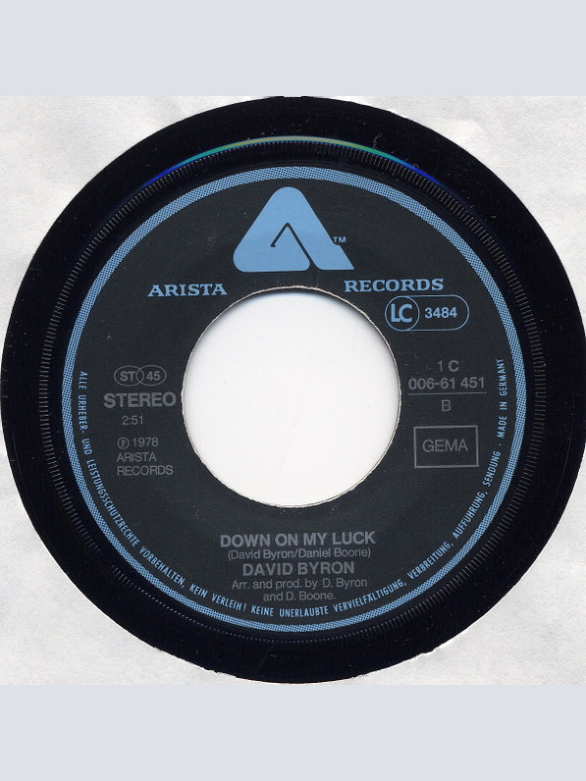 Vinyl / David Byron - African Breeze