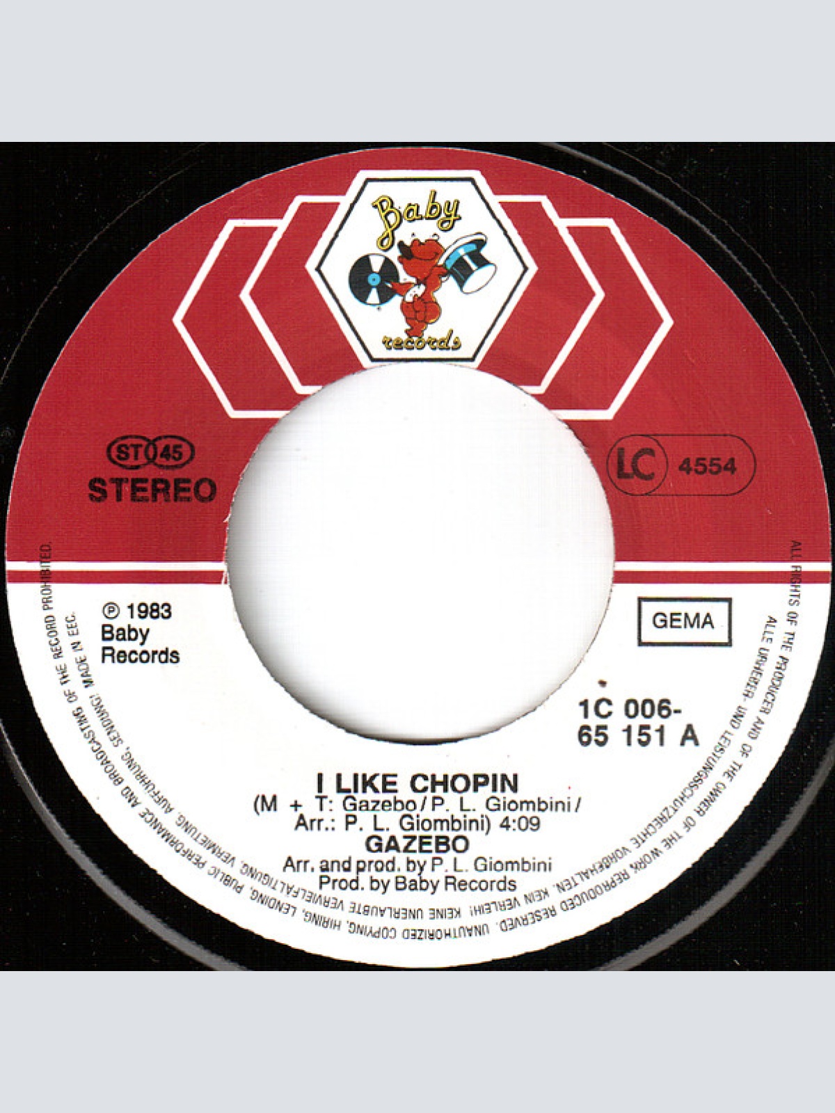 Vinyl / Gazebo - I Like Chopin