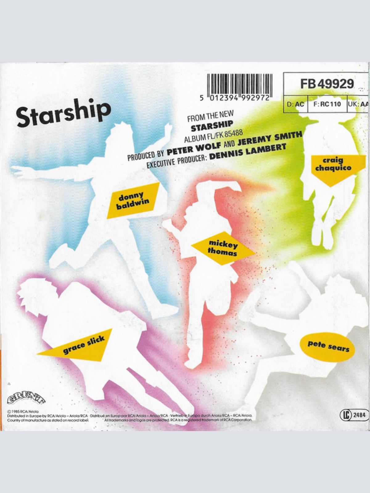 Vinyl / Starship (2) - We Built This City