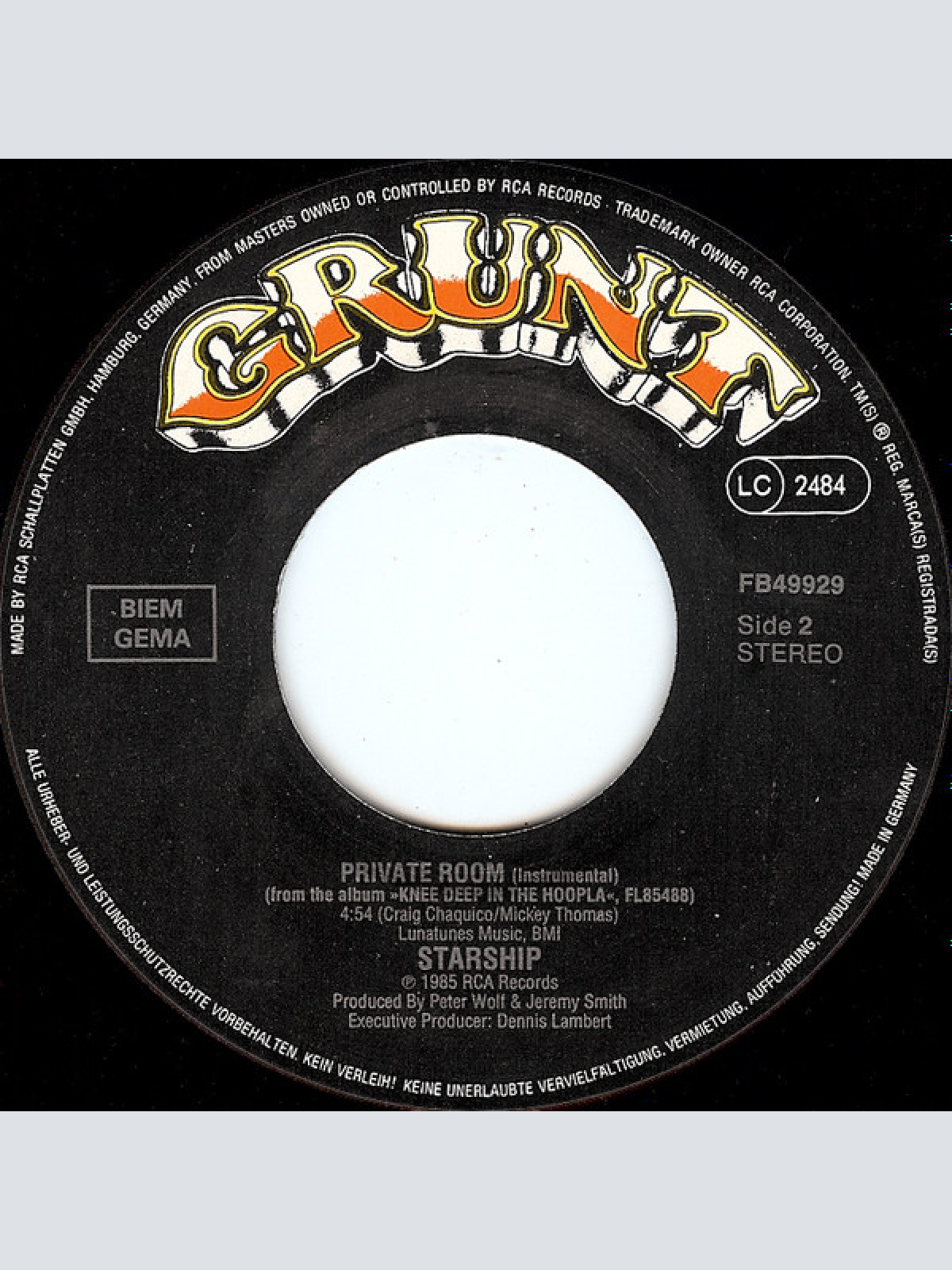 Vinyl / Starship (2) - We Built This City