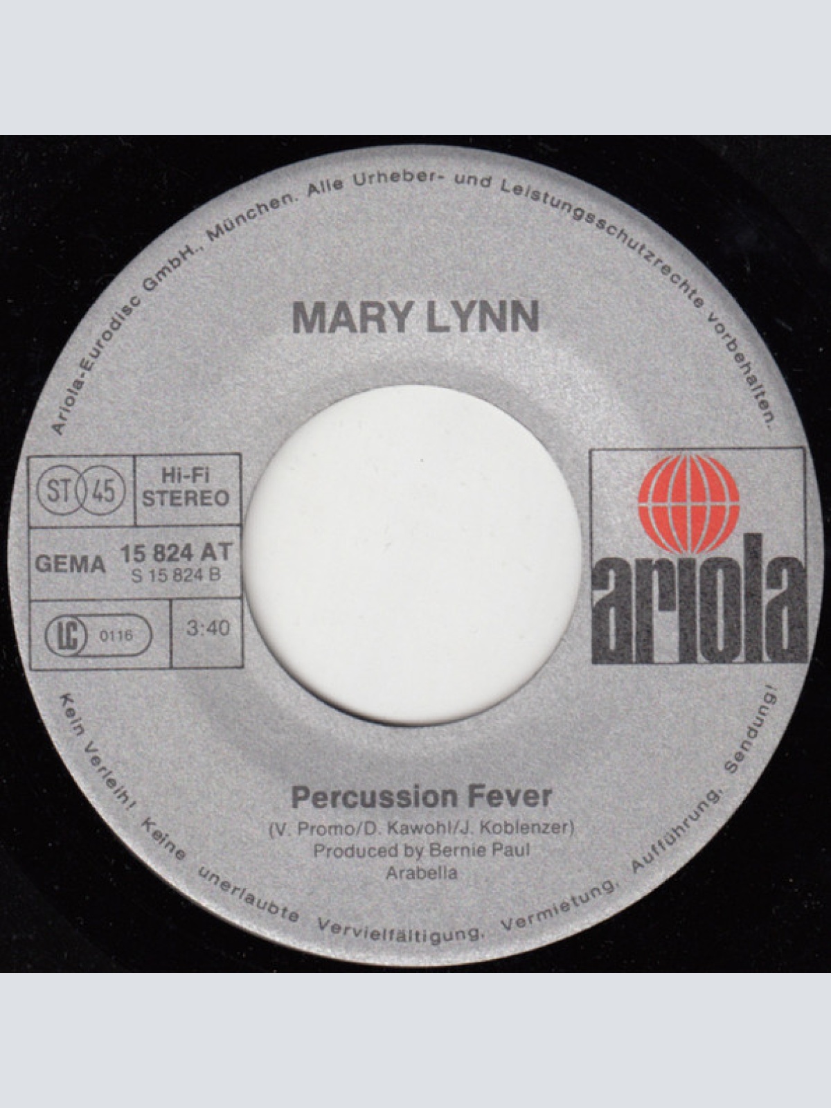 Vinyl / Mary Lynn - I Wanna Be Loved By You
