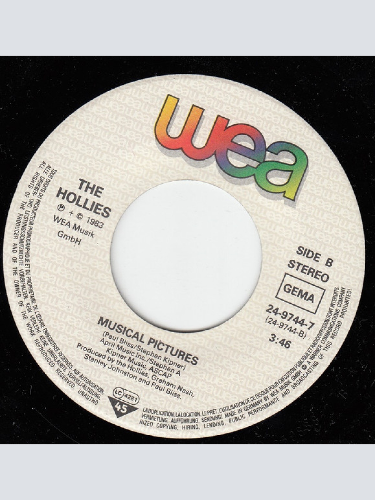 Vinyl / The Hollies - Stop In The Name Of Love