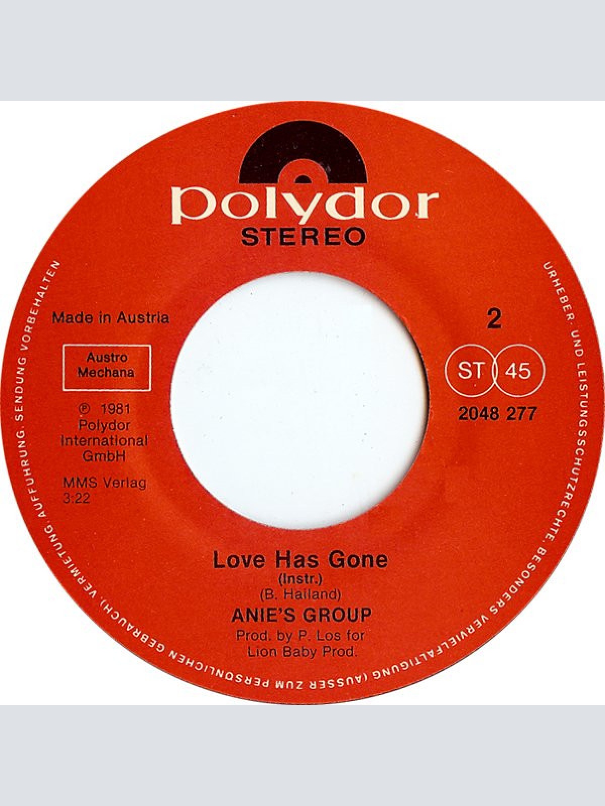 Vinyl / Anie* - Tell Me That You Love Me (Amoureux Solitaires)