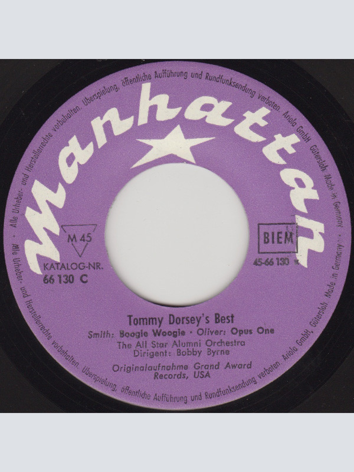 Vinyl / All Star Alumni Orchestra - Tommy Dorsey's Best