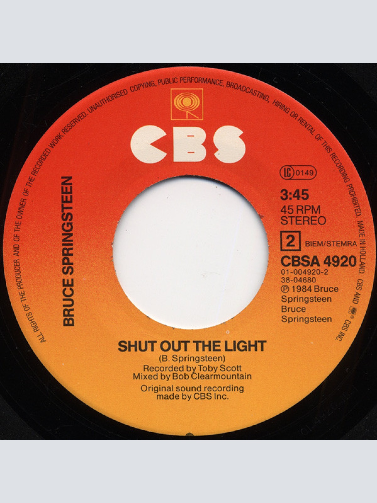 Vinyl / Bruce Springsteen - Born In The U.S.A.