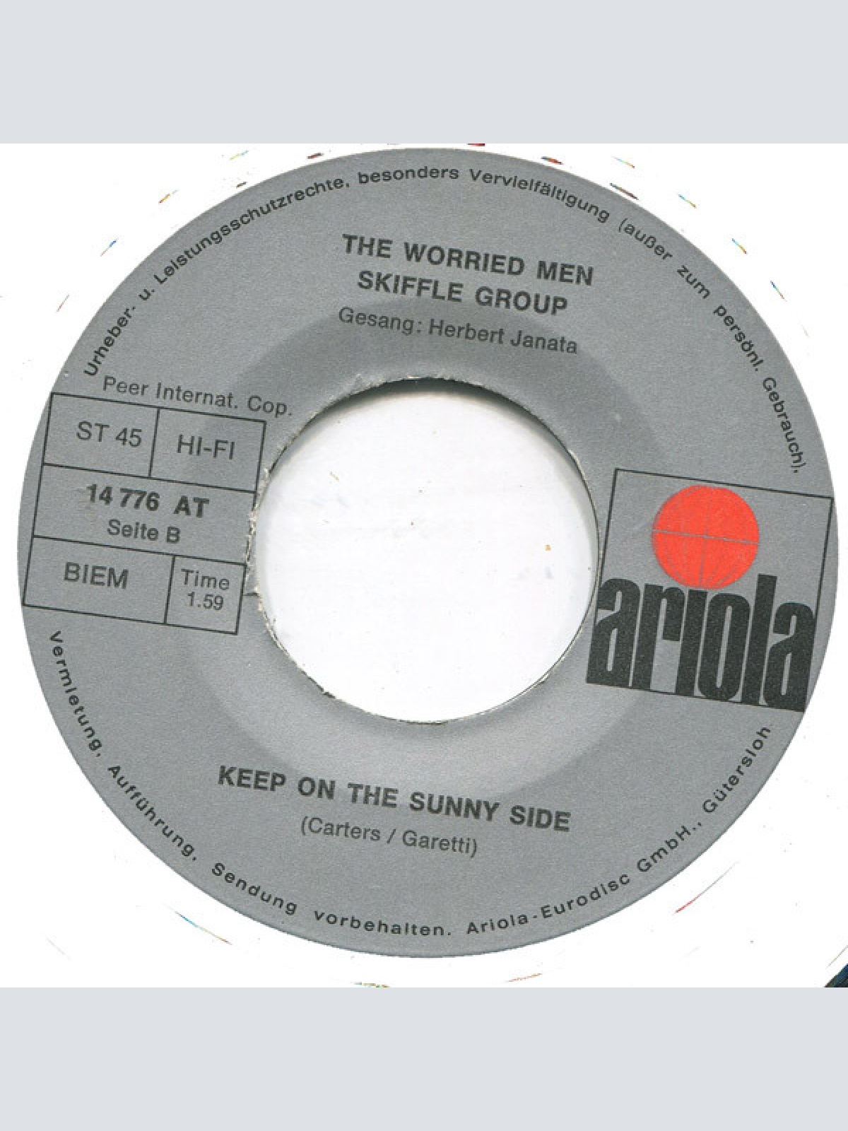 Vinyl / The Worried Men Skiffle Group* - Da Mensch Is A Sau