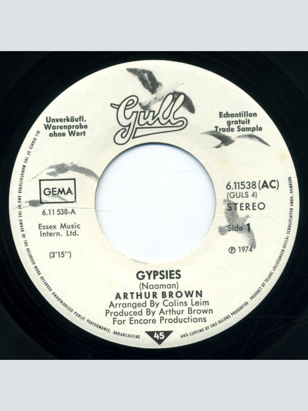 Vinyl / Arthur Brown - Gypsies / Dance