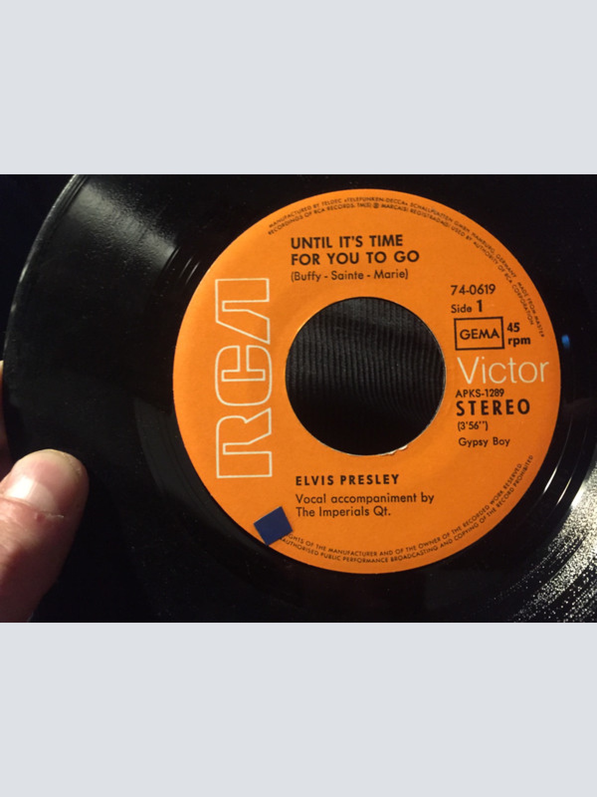 Vinyl / Elvis Presley - Until It's Time For You To Go / We Can Make The Morning