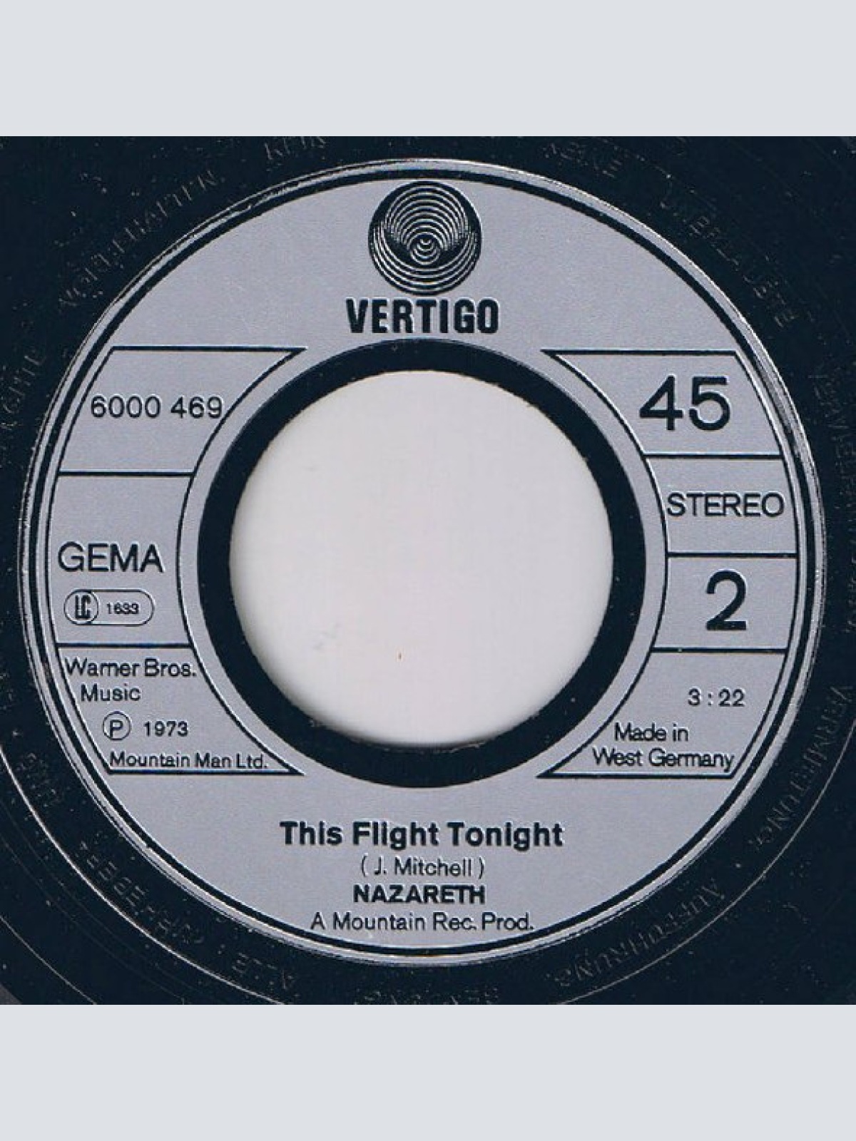 Vinyl / Nazareth (2) - Love Hurts / This Flight Tonight