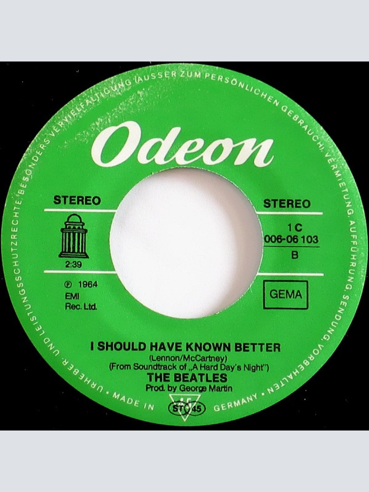 Vinyl / The Beatles - Yesterday / I Should Have Known Better