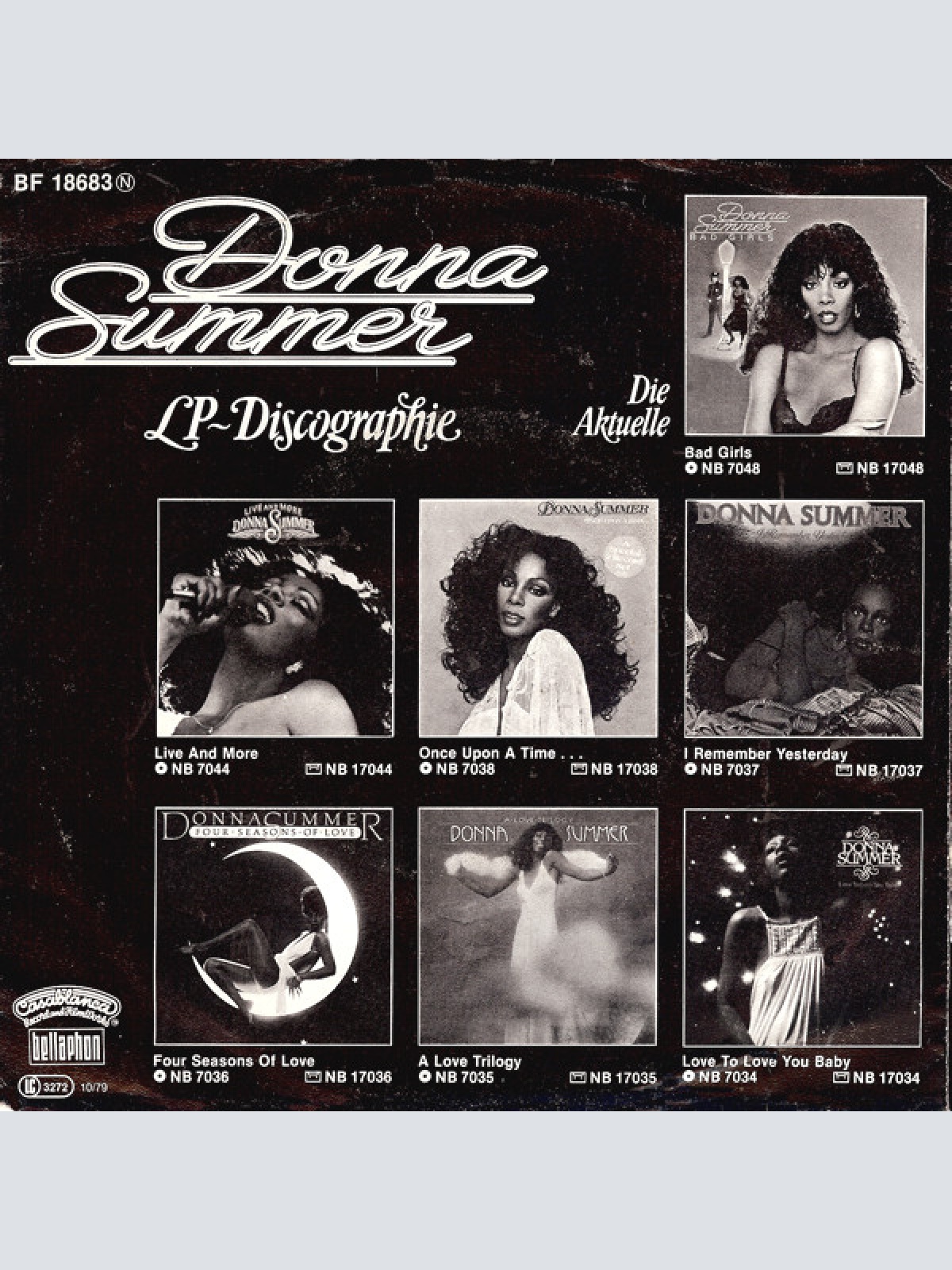 Vinyl / Donna Summer - Dim All The Lights
