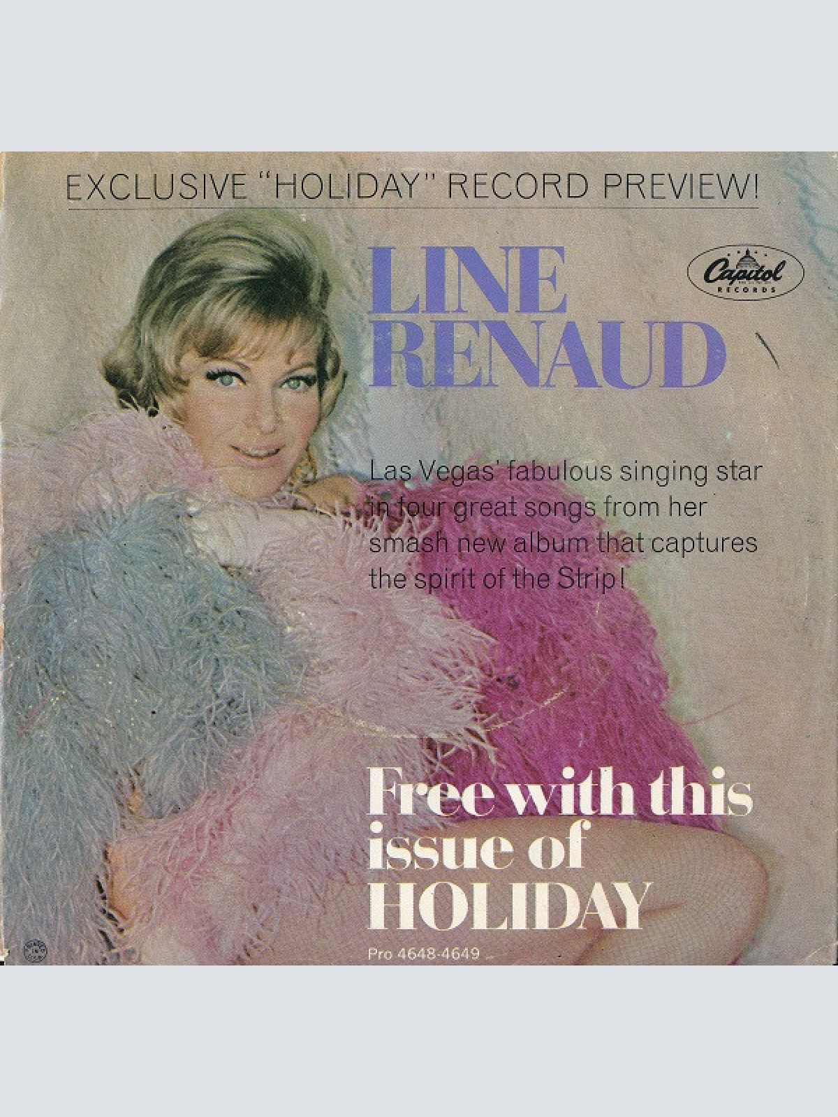 Vinyl / Line Renaud - Promotional Record