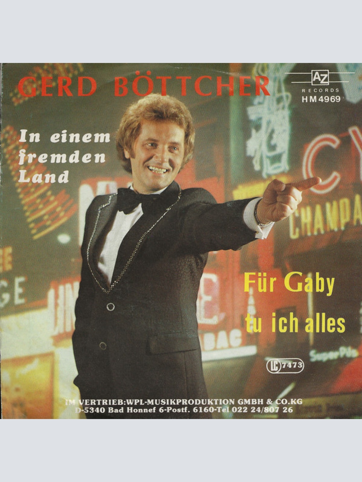 Vinyl / Gerd Böttcher - Für Gaby Tu Ich Alles